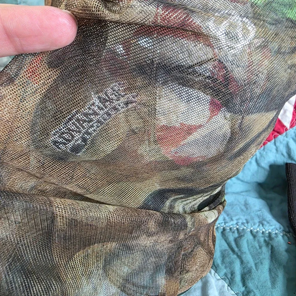 Advantage Camouflage Mesh Face Mask and Gloves Set Brown Green Hunting Gear